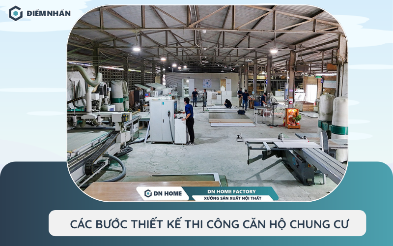 các bước thiết kế thi công nội thất căn hộ chung cư