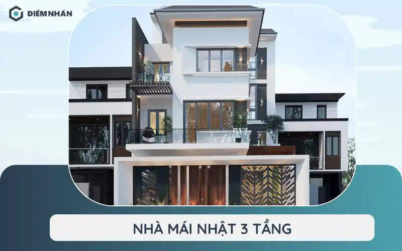 Nhà mái nhật 3 tầng