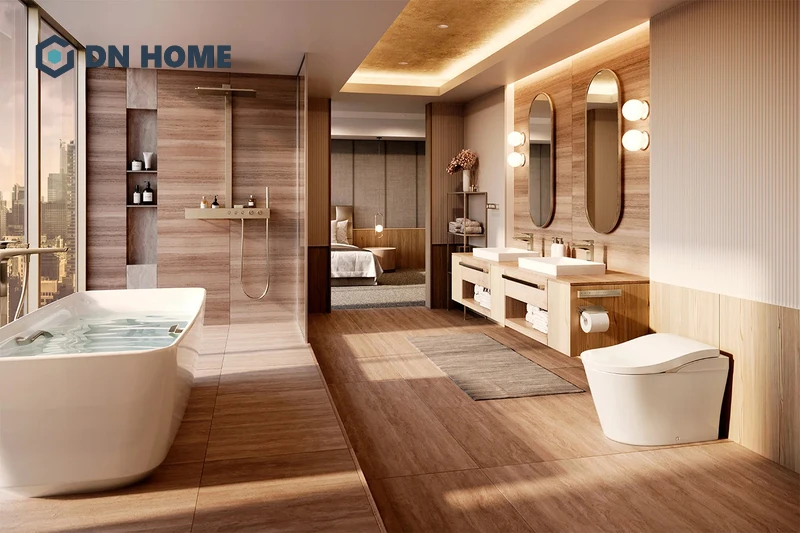 Nên ưu tiên sử dụng sàn chống trơn trượt để đảm bảo an toàn