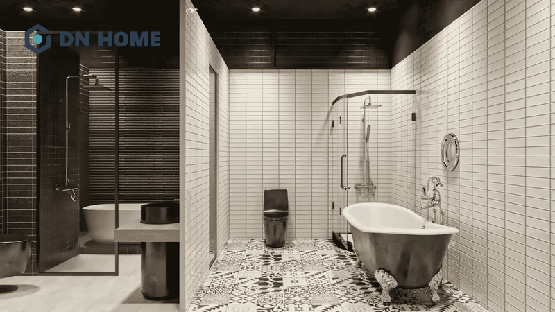 Lựa chọn thiết bị vệ sinh dựa trên tổng thể diện tích ở hai khu vực