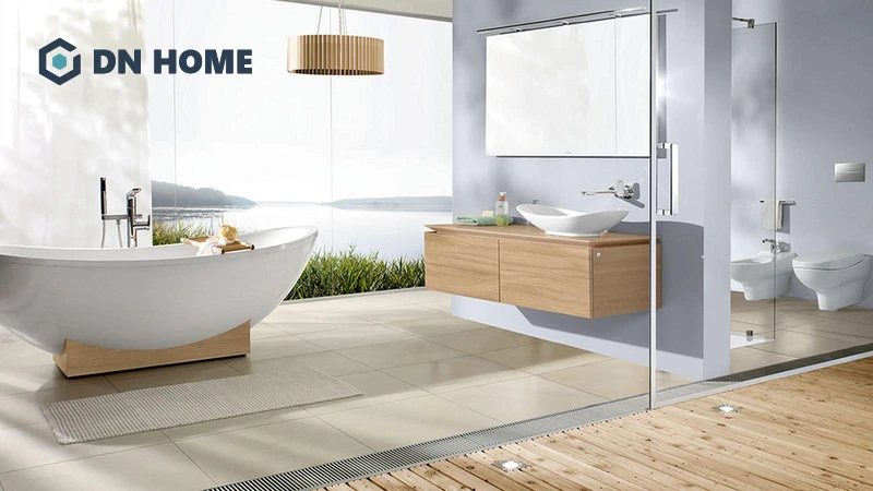 Kệ tủ lavabo treo tường đơn giản, hiện đại