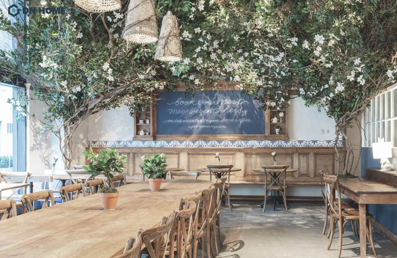 Thiết kế quán cafe phong cách mộc thường sử dụng những gam màu trung tính nhẹ nhàng