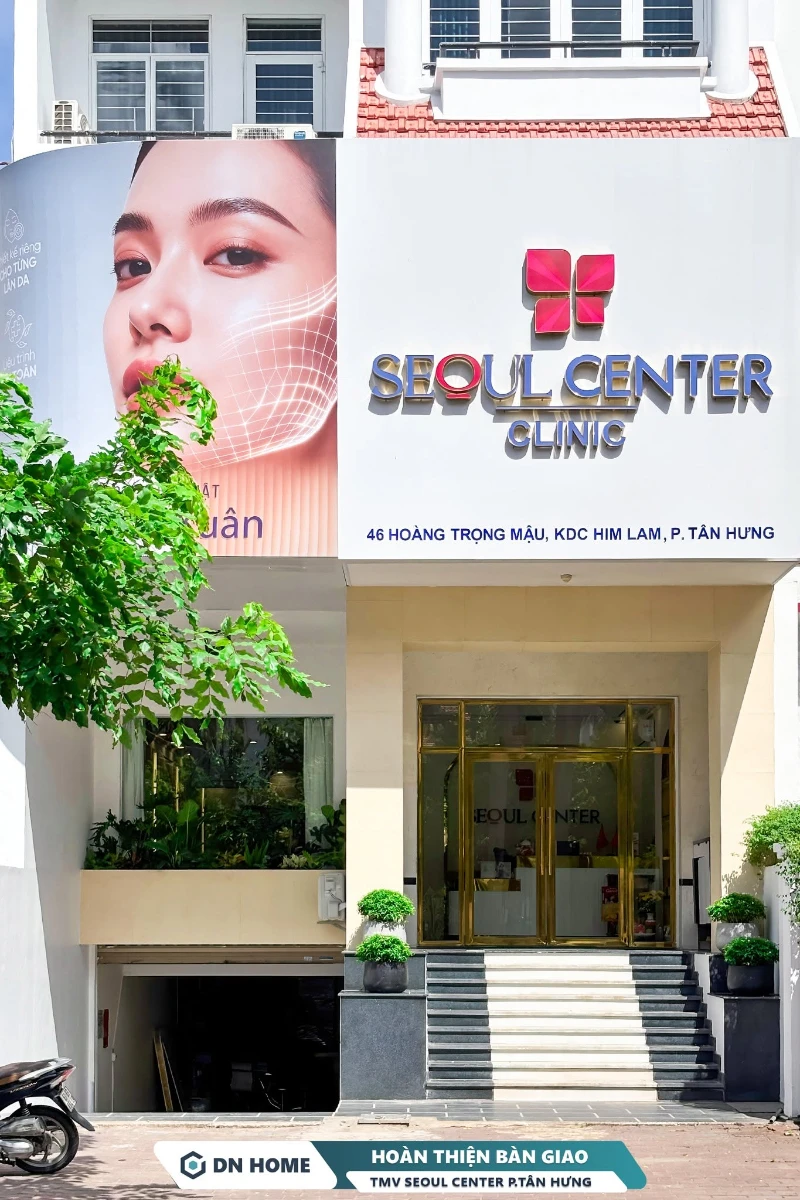 Toàn bộ công trình Thẩm mỹ viện Seoul Center quận 7 được DN HOME thi công chỉn chu trong từng chi tiết
