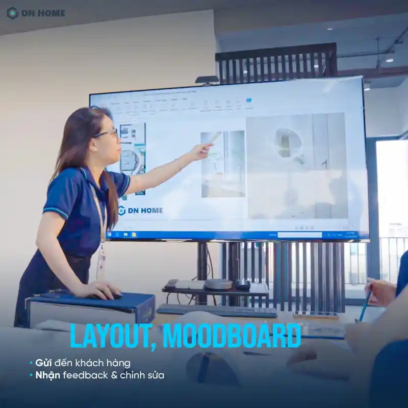 Các bước thiết kế thi công nội thất căn hộ chung cư