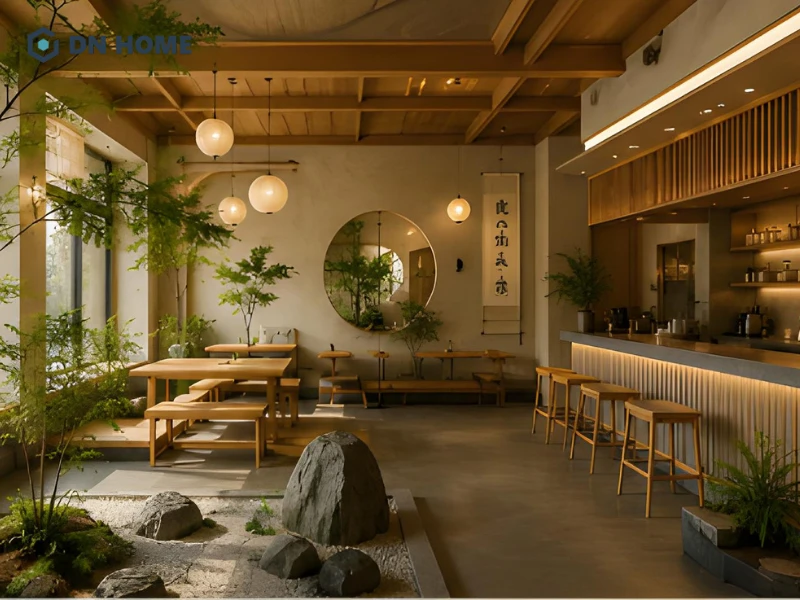 Phong cách Nhật Bản gắn liền với đường nét tinh tế và hoà quyện cùng thiên nhiên