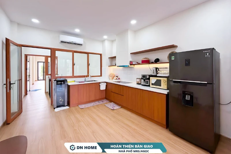 Không gian sống được cải tạo theo hướng mở, giúp tận dụng tối đa diện tích sử dụng