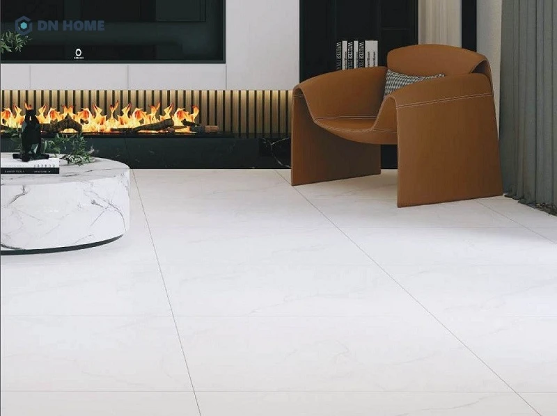 Gạch lát 80x80 màu trắng là lựa chọn phổ biến được nhiều gia chủ ưa chuộng