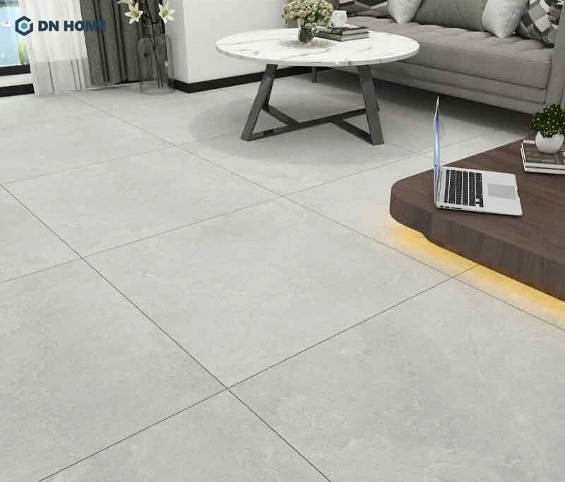 Gạch lát nền bề mặt nhám phù hợp với những phong cách kiến trúc mộc mạc, tối giản