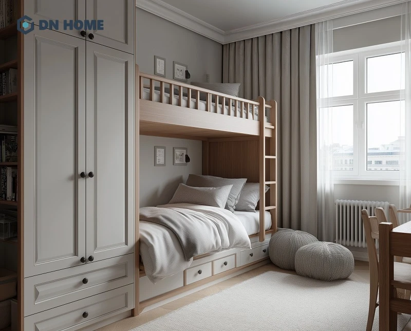 Khi chọn mua giường tầng, gia chủ nên tính toán kỹ lưỡng về kích thước để tìm ra sản phẩm ưng ý