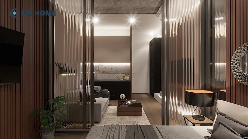 Mẫu thiết kế nhà trọ cho thuê dạng studio cao cấp, sang trọng
