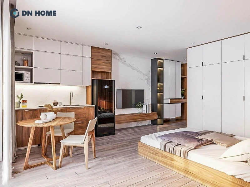 Mẫu nhà trọ cho thuê cao cấp đầy đủ tiện nghi cùng cửa sổ ban công lớn giúp tận dụng tối đa ánh sáng tự nhiên
