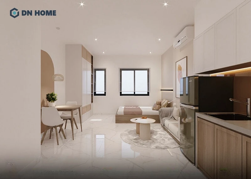 Nội thất phòng trọ nên ưu tiên các món đồ nhỏ gọn, có kích thước phù hợp nhằm tối ưu không gian