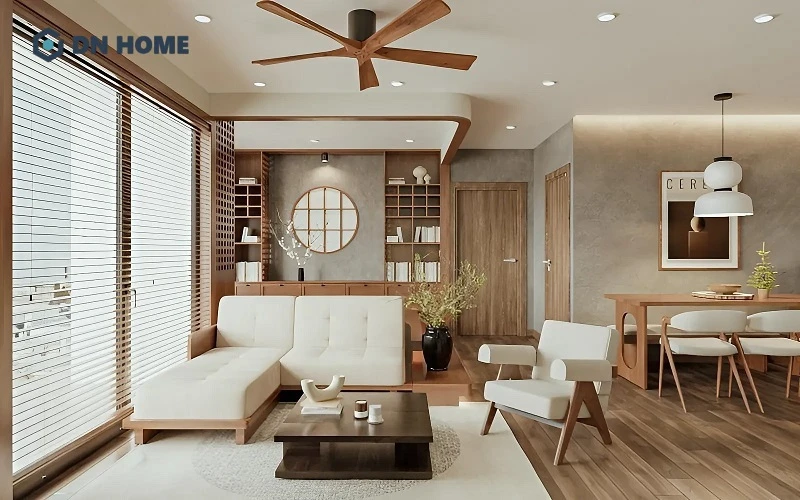Gia chủ có thể tối ưu ánh sáng tự nhiên bằng cách thiết kế cửa sổ lớn hoặc giếng trời