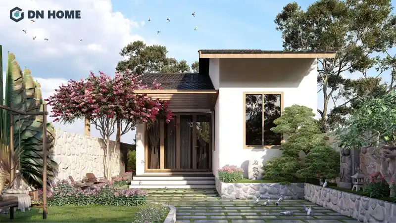 Nhà cấp 4 mái lệch