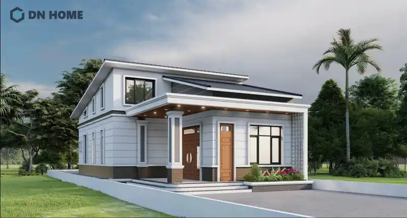 Nhà cấp 4 mái lệch