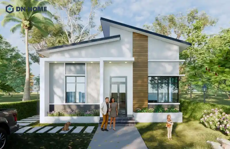 Nhà cấp 4 mái lệch