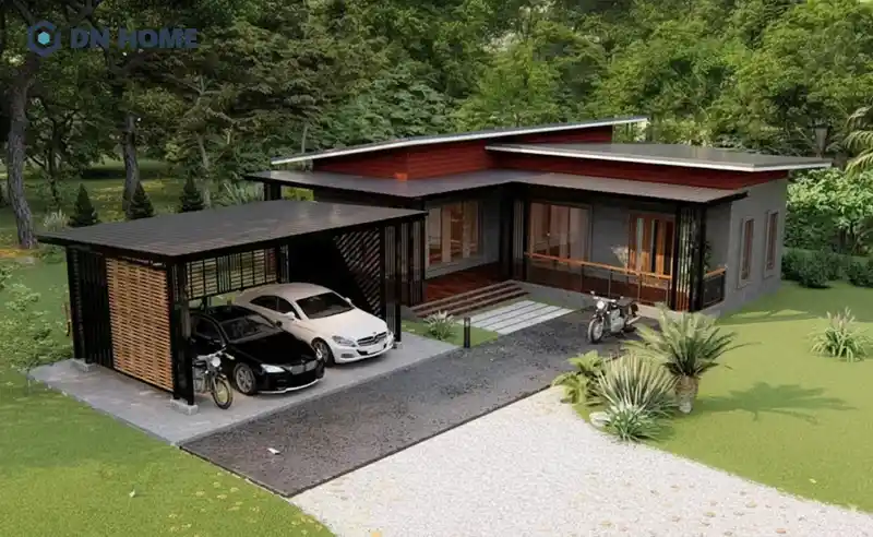Nhà cấp 4 mái lệch
