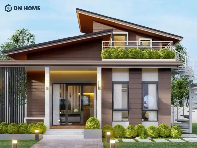 Nhà cấp 4 mái lệch
