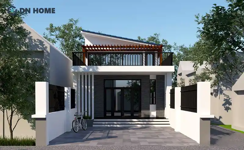 Nhà cấp 4 mái lệch