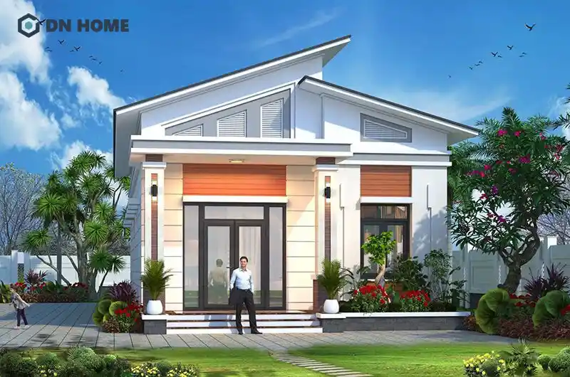 Nhà cấp 4 mái lệch