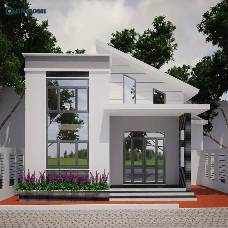 Nhà cấp 4 mái lệch