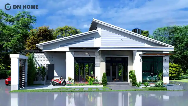 Nhà cấp 4 mái lệch