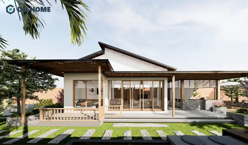 Nhà cấp 4 mái lệch