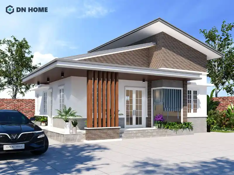 Nhà cấp 4 mái lệch