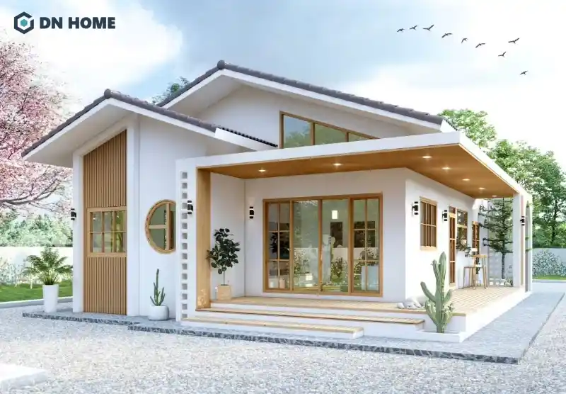 Nhà cấp 4 mái lệch