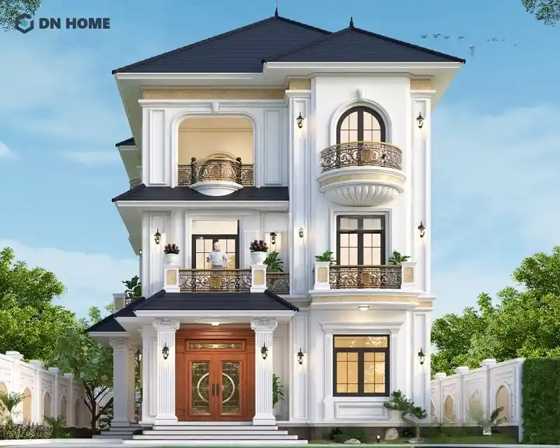 Nhà mái nhật 3 tầng