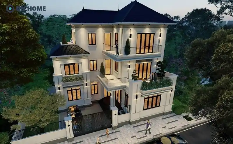 Nhà mái nhật 3 tầng