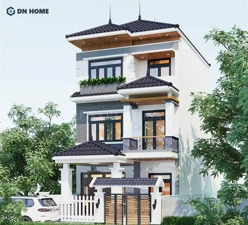 Nhà mái nhật 3 tầng