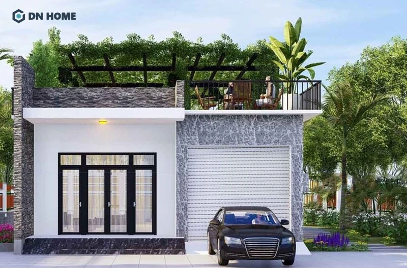 Gara có thể được tích hợp trong cấu trúc của ngôi nhà tận dụng diện tích hiệu quả