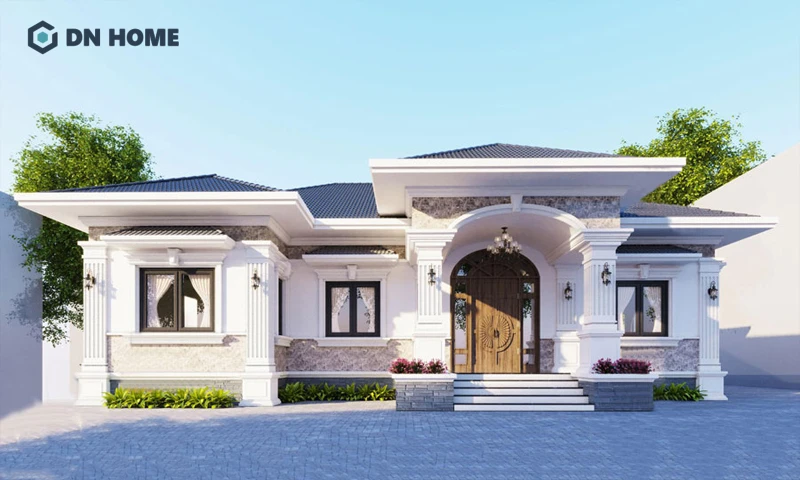 Kiểu nhà mái ngói Nhật thi công độ dốc thấp tạo cảm giác mái bằng giúp ngôi nhà trong hiện đại hơn