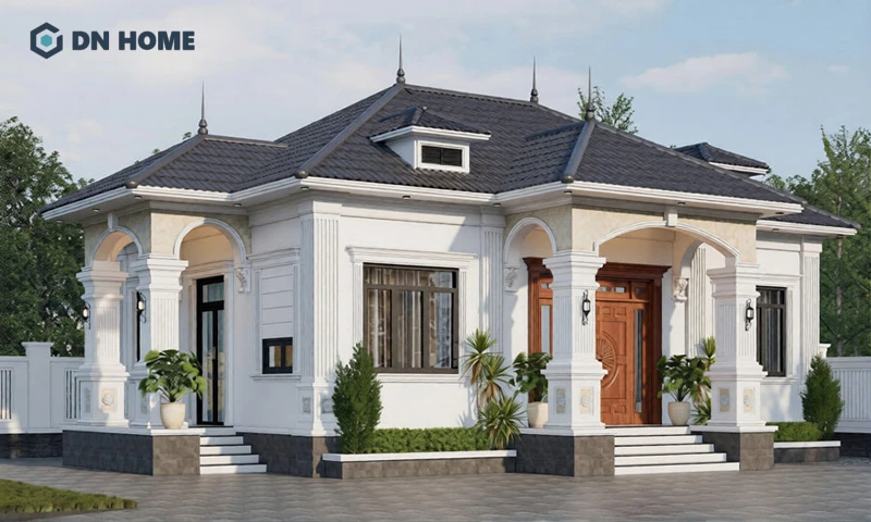 Nhà mái Nhật 2 phòng ngủ 1 tầng phù hợp dành cho gia đình nhỏ từ 2-4 người