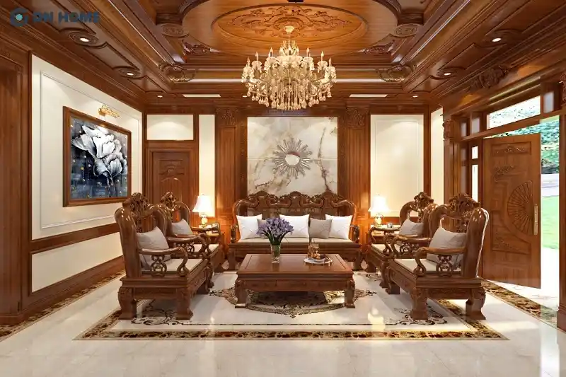 Phòng khách cổ điển Việt Nam
