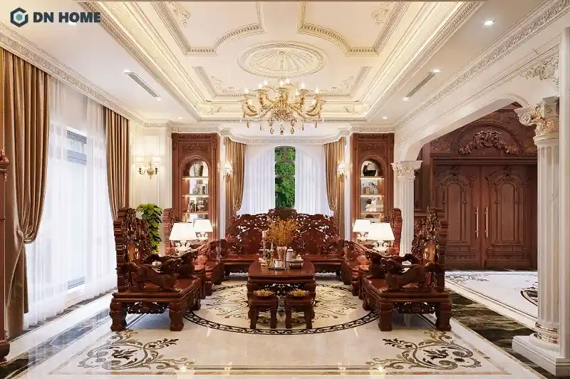 Phòng khách cổ điển Việt Nam