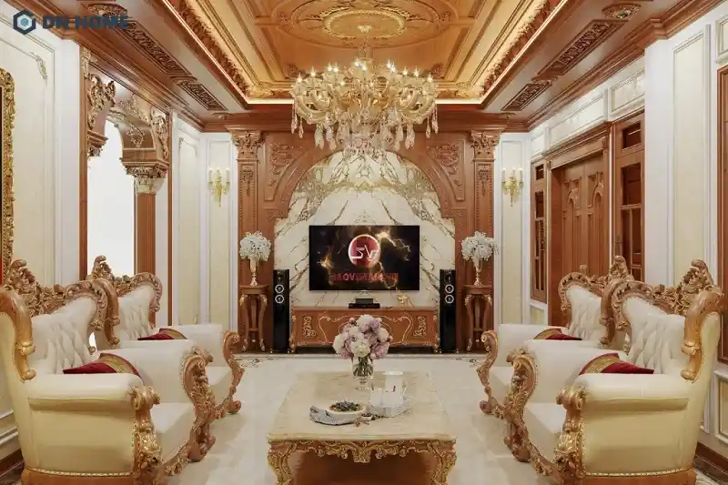 Phòng khách cổ điển Việt Nam