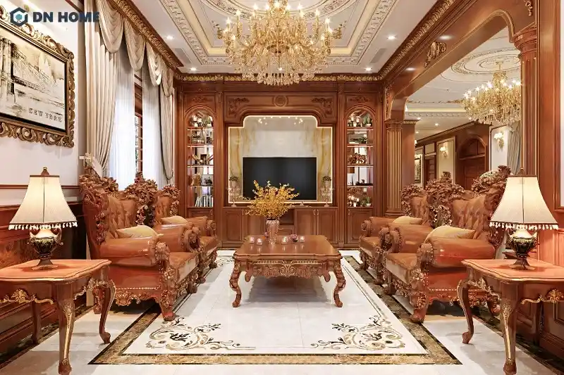 Phòng khách cổ điển Việt Nam