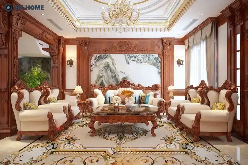 Phòng khách cổ điển Việt Nam