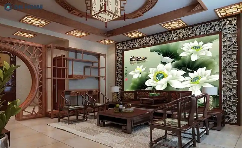 Phòng khách cổ điển Việt Nam