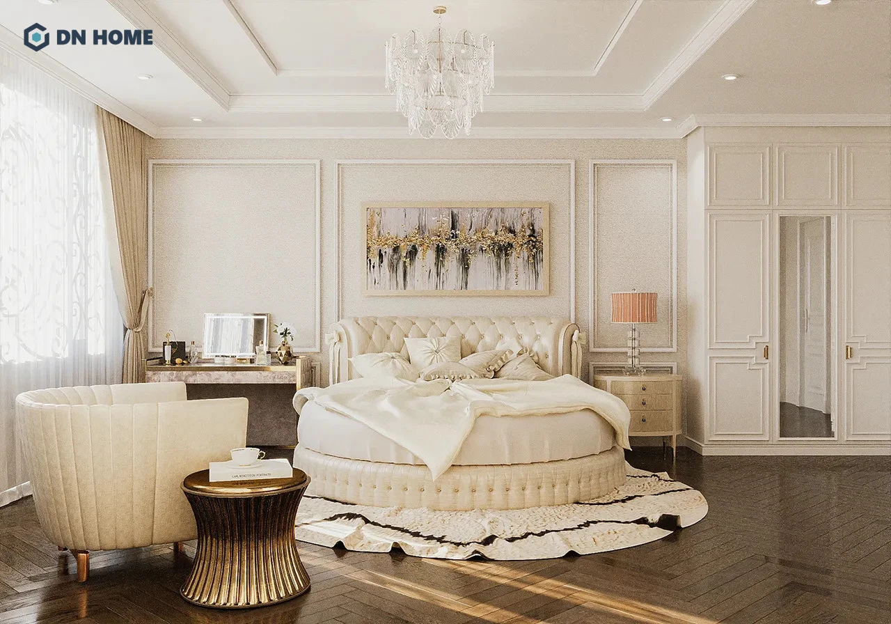 Mẫu phòng ngủ hoàng gia phong cách Luxury hiện đại là một trong những xu hướng nổi bật hiện nay