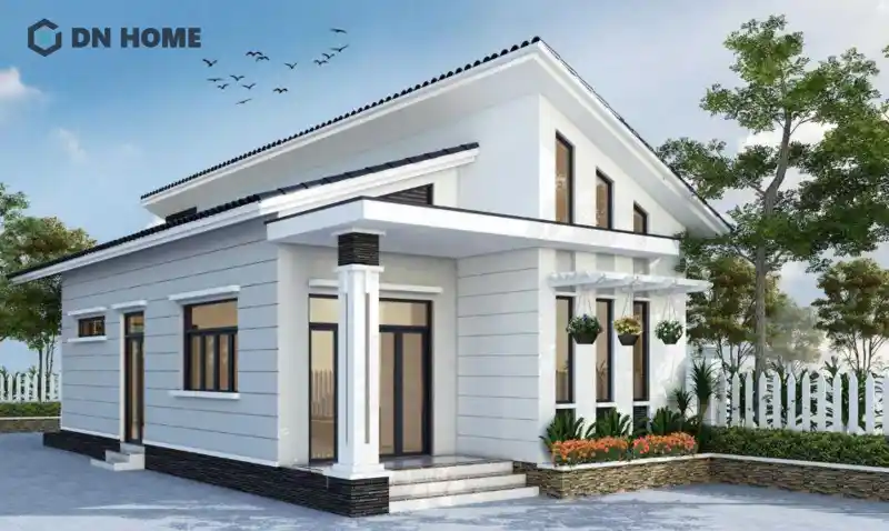 Nhà cấp 4 mái lệch
