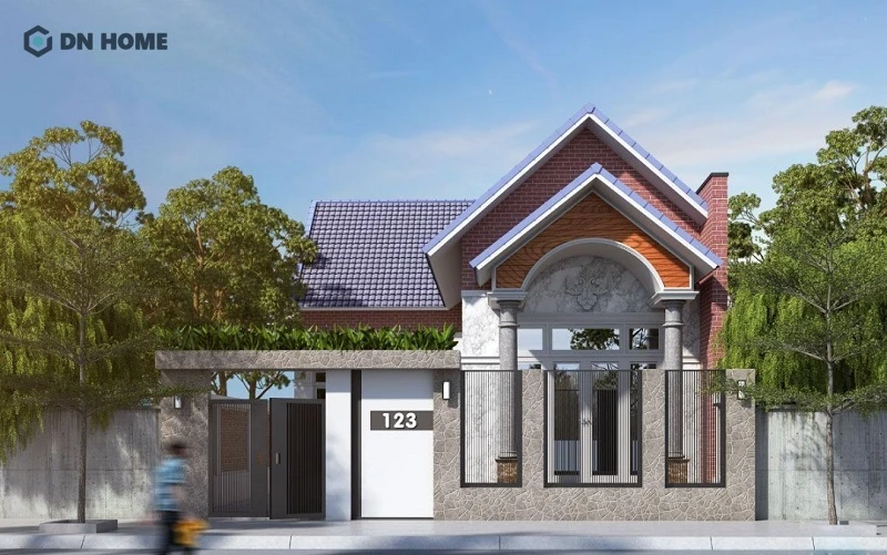 Thiết kế 1 tầng phù hợp cho những gia đình có ít thành viên, tạo nên không gian sống ấm cúng