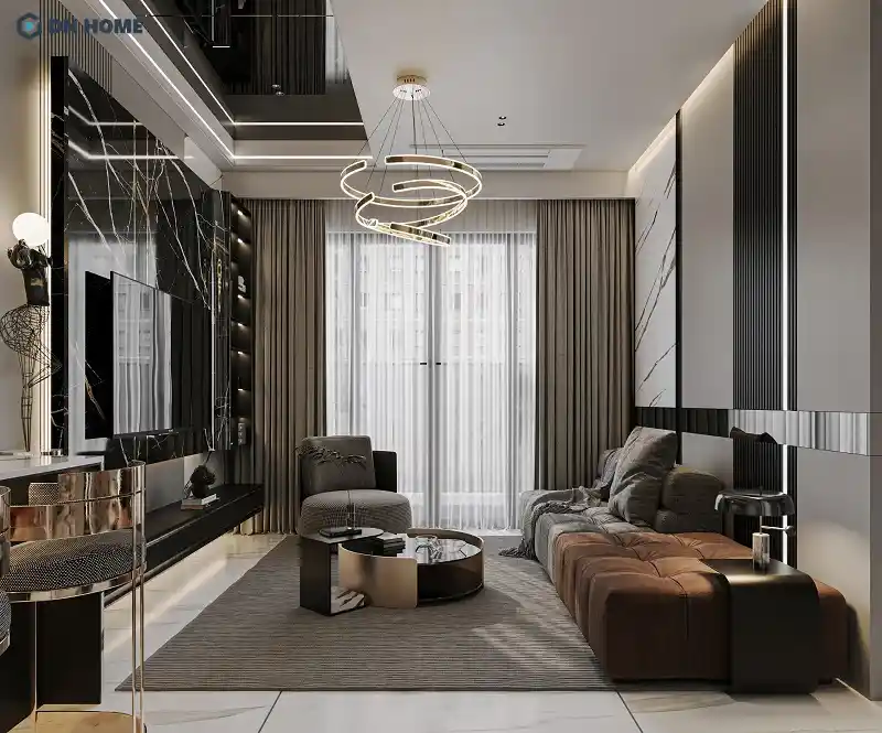 thiết kế nội thất căn hộ chung cư 95m2