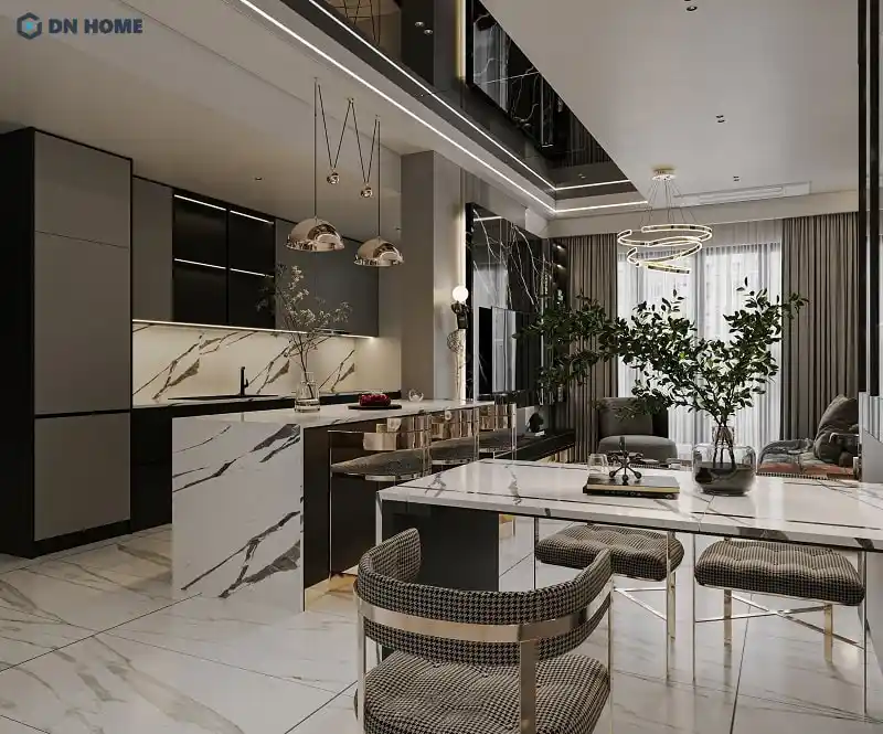 thiết kế nội thất căn hộ chung cư 95m2