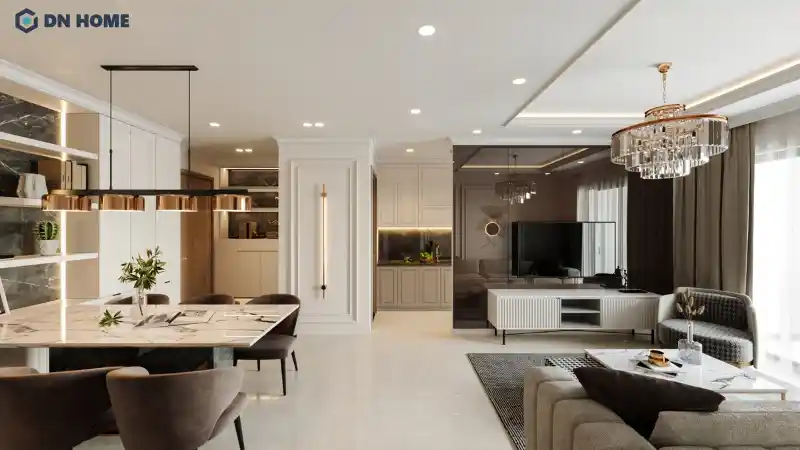 Thiết kế nội thất căn hộ chung cư 95m2
