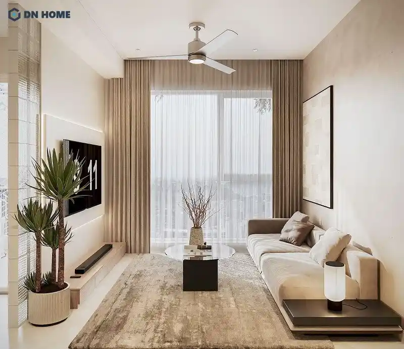 thiết kế nội thất chung cư 58m2