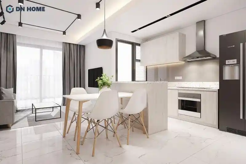thiết kế nội thất chung cư 58m2