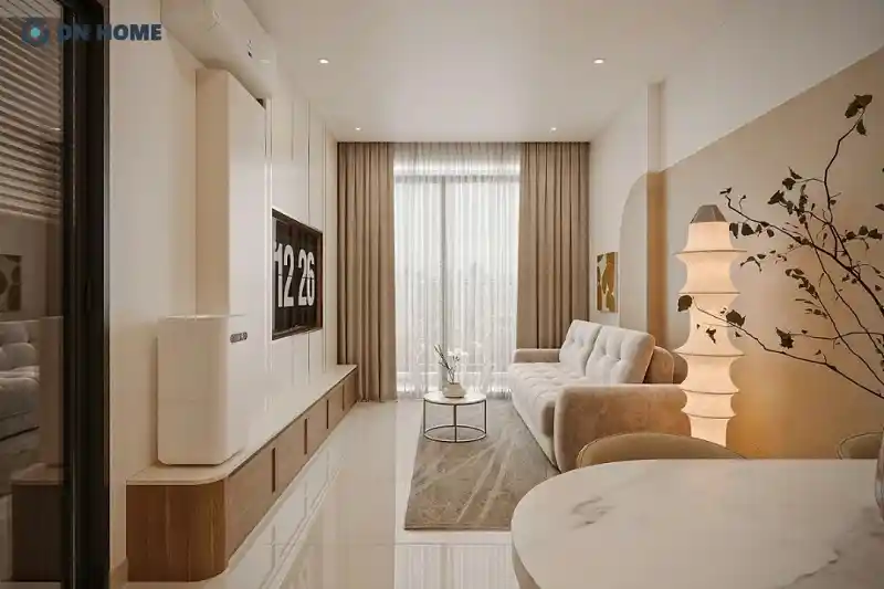 thiết kế nộii thất chung cư 58m2